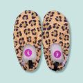 Chaussons d'eau motifs leopard vu du dessus