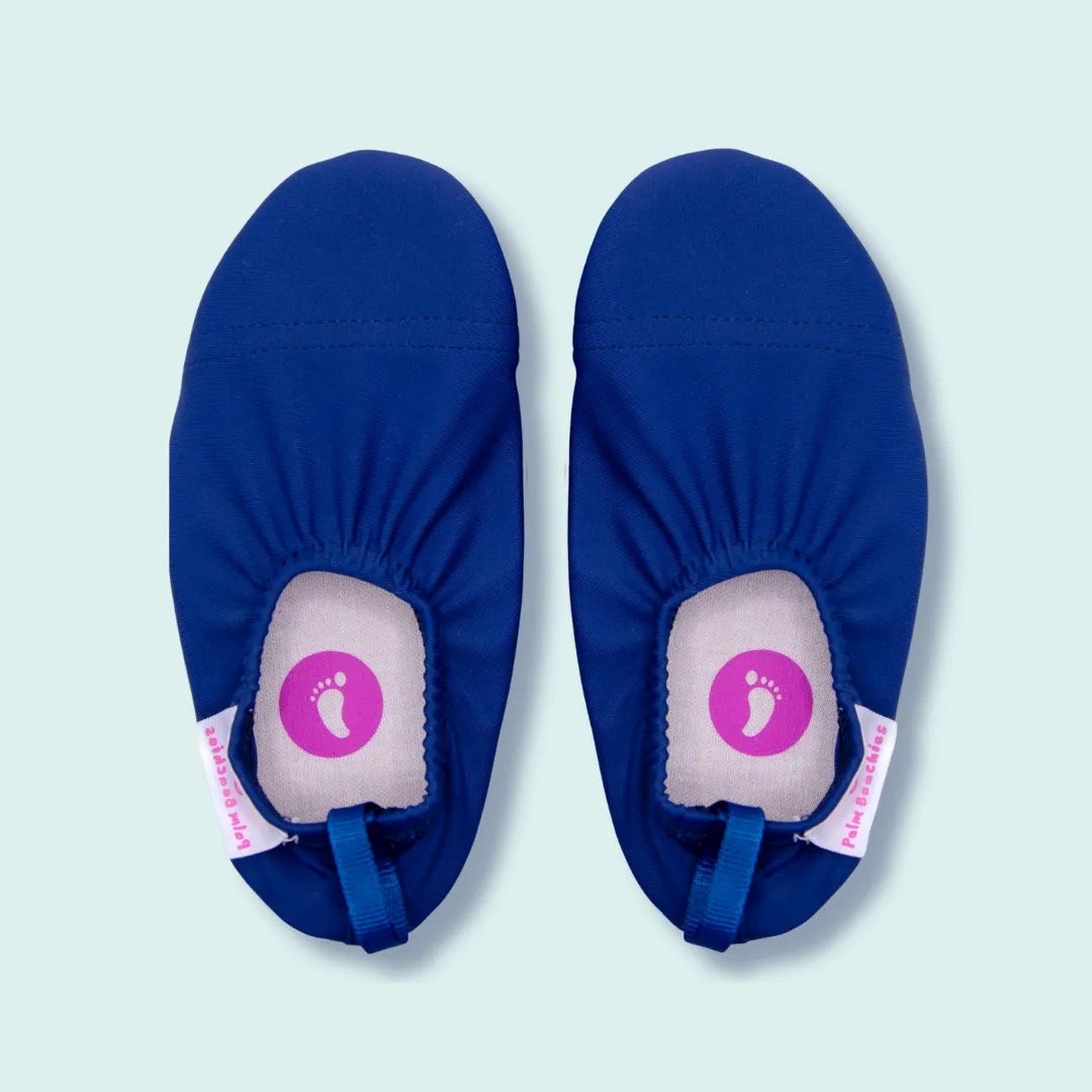 Chaussons d'eau navy vu du dessus