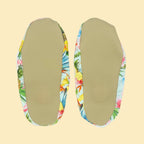 Chaussons d'eau motifs tropicaux vu du dessous