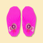 Chaussons d'eau roses fluo vu du dessus