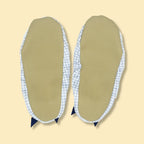 Chaussons d'eau motifs vichy vu de dessous