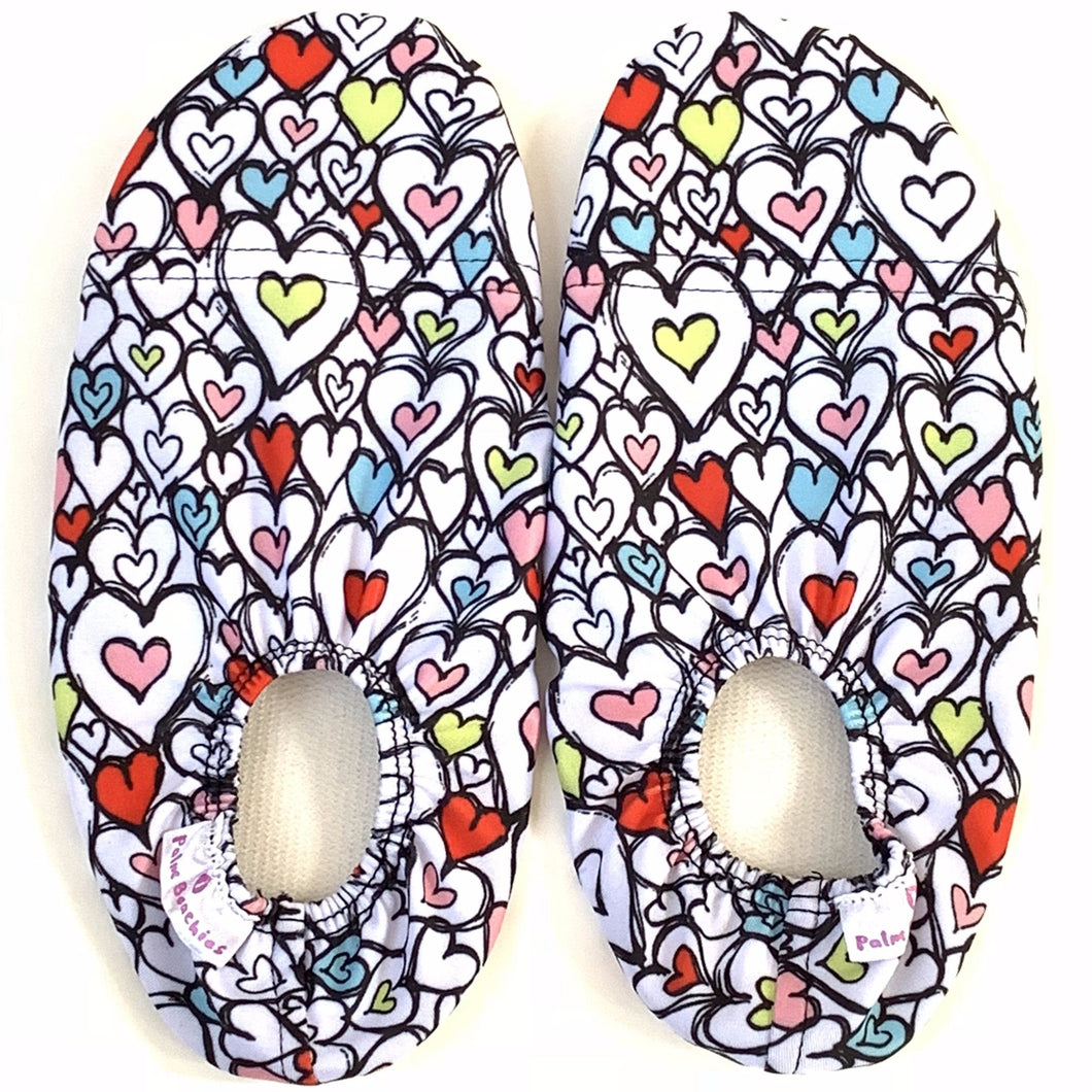 Kids water shoes - hearts design